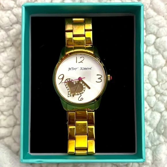 Betsey Johnson | Accessories | Betsey Johnson Gold Heart 